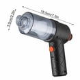 thumbnail image 3 of RXIRUCGD Handheld Car Vacuum Cleaner 120W Powerful Suction Small Car Vacuum Cleaner Mini Dusts Buster With USB Portable Vacuum Cleaner With Cleaning Cloth, 3 of 9