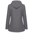 thumbnail image 2 of Aqestyerly Women Raincoat Windproof Hooded Jacket Outdoor Solid Color Lightweight Rain Jacket With Pockets, 2 of 6