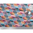 thumbnail image 2 of Soimoi Rayon Crepe Fabric Floral & Geometric Patchwork Printed Craft Fabric by the Yard 46 Inch Wide, 2 of 3