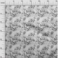 thumbnail image 3 of oneOone Viscose Jersey Gray Fabric Florals Craft Projects Decor Fabric Printed By The Yard 60 Inch Wide, 3 of 4