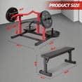 thumbnail image 4 of Gaderth Machine de Pressage de Poitrine avec Banc Plat Ajustable, Support de Pressage de Banc Robuste avec Bras Convergents Indépendants et Roulements Lisses, Capacité de 1250 Lb pour l'Entraînement de Force à la Maison, 4 of 9