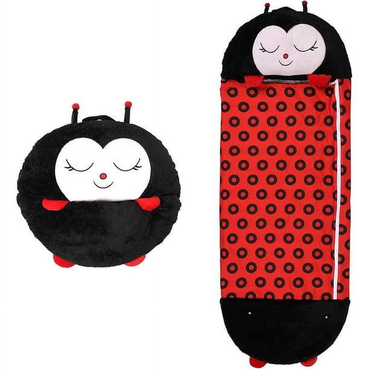 Kids Sleeping Bag with Pillow, 2-in-1 Foldable Animal Sleeping Bag, Cute Soft and Comfortable All Seasons Sleeping Bag 54*20inch