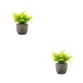 thumbnail image 3 of Decodeary Green Eco-friendly Artificial Money Tree In Pot Long-lasting Durability Realistic Appearance yellow rose 2Set, 3 of 6