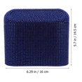 thumbnail image 2 of SNNROO Bling Rhinestone Car Trash Garbage Can Waste Bin Container with Lid Car Interior Accessories for Automotive Vehicle Office Home Blue, 2 of 6