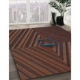 thumbnail image 3 of Ahgly Tapis Rectangulaire Lavable en Machine Rouge Nuit, 8 Pieds x 12 Pieds, 3 of 7