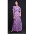 thumbnail image 2 of Bimba Robe Longue pour Femmes en Rayonne à Feuilles et Roses Florales, Style Bohème, Plage, Cocktail, Fête, Maxi, Fendue - Petit, 2 of 6