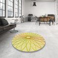 thumbnail image 4 of Ahgly Company Tapis de Zone Carré Jaune Transitionnel Lavable en Machine, 4 Pieds Carré, 4 of 7