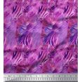 thumbnail image 1 of Soimoi Purple Georgette Viscose Fabric Leopard & Wild Animal Skin Decor Fabric Printed BTY 42 Inch Wide, 1 of 3