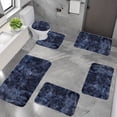 thumbnail image 1 of EGNMCR Area Rug, Rugs for Bedroom, New Mixed Color Bath Mats 6 Set Whole Room 6 Pcs Toilet Mats Universal Soft Comfort Water Absorption Non Slip Thick Machine Washable Easy To Dry Dark Carpets Suits, 1 of 7