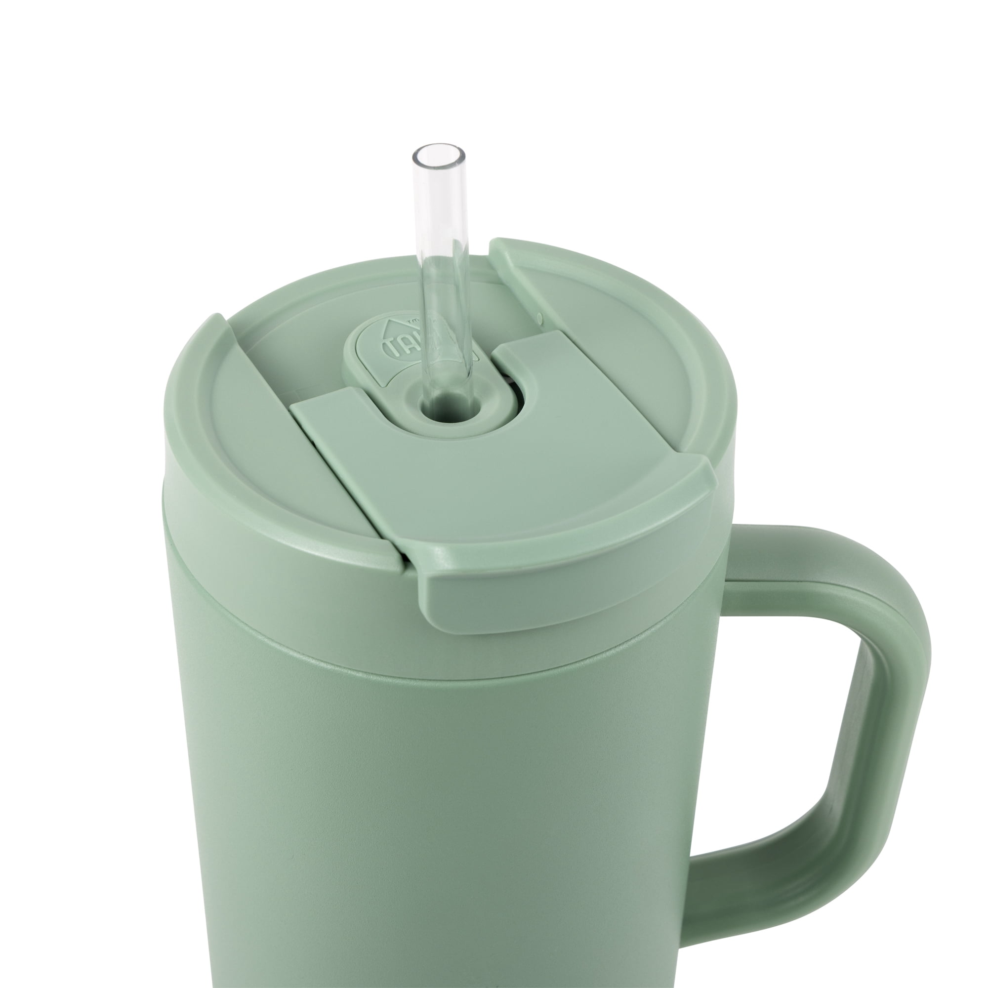 TAL Stainless Steel Hudson Tumbler with Straw 40 fl oz, Sage