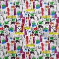 thumbnail image 1 of oneOone Georgette Viscose White Fabric Abstracts Sewing Material Print Fabric By The Yard 42 Inch Wide, 1 of 5