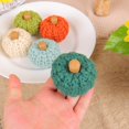 thumbnail image 3 of Desktop Decor Mini Knit Pumpkins Set Of 5 Autumn Bowl Filler Decorative Pumpkins For Table Orange Tiered Tray Decor Hostess Gift For Thanksgiving Coffee Table Fall, 3 of 3