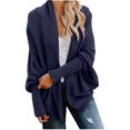 thumbnail image 2 of Aqestyerly Cardigan en Tricot Torsadé pour Femme, Manteau Mode Ample et Décontracté HWRETIE, 2 of 9