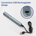thumbnail image 4 of Electric Nose Hair Trimmer Aluminum Tube Body Arched Cutter Head USB Rechargeable with Eyebrow Trimmer, 4 of 8