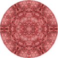 thumbnail image 1 of Ahgly Company Tapis Rond Lavable en Machine Intérieur Transitionnel Rouge, 7 Pieds Rond, 1 of 7
