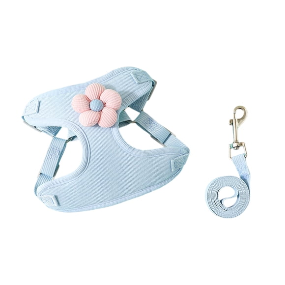 Cat and Puppy Harness with Leash Set, Lightweight Air Mesh Pet Vest for Daily Walks and Runs