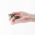 thumbnail image 4 of Rear Assets Petite Aluminum Anal Plug, Gunmetal/Rainbow, 4 of 5