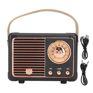 Portable Bluetooth Speaker,Retro Bluetooth Speaker Vintage Vintage Wireless Bluetooth Speaker Mini Retro Wireless Speaker Precision Engineered