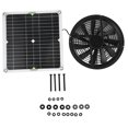 thumbnail image 4 of CUITING Spptty Solar Panel Fan Kit 10in 100W Waterproof Solar Panel Round Ventilation Case Exhaust Fan For Chicken Coop Greenhouse Shed Solar Fan Solar Exhaust Fan, 4 of 8