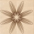 thumbnail image 1 of Ahgly Tapis d'Intérieur Lavable en Machine Carré Transitionnel Bronze Brun, 6 Pieds Carré, 1 of 7