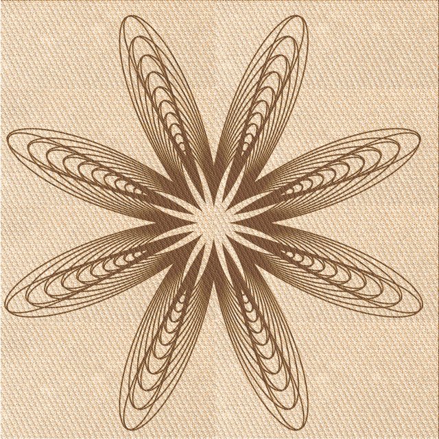 Ahgly Tapis d'Intérieur Lavable en Machine Carré Transitionnel Bronze Brun, 6 Pieds Carré