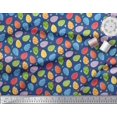 thumbnail image 2 of Soimoi Polyester Crepe Fabric Egg Easter Print Fabric by Yard 52 Inch Wide, 2 of 3