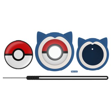 Pikachu Silicone Protective Case for Nintendo Switch Pokémon GO Plus Poké Ball - Cute Cartoon Anti-Scratch Shockproof Cover, Soft Grip Accessory