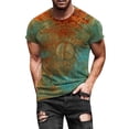 thumbnail image 3 of EGNMCR T-Shirts à Manches Courtes pour Hommes Été Décontracté Col Rond T-shirt, Mode de Rue pour Hommes Décontracté Design Intéressant Imprimé Col Rond Manches Courtes,, 3 of 9