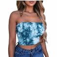 thumbnail image 2 of Tube Tops, Womens Printed Strapless Yoga Exercise Chest Wrap Pullover, 2 of 4