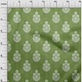 thumbnail image 3 of oneOone Velvet Green Fabric Asian Dabu Print Craft Projects Decor Fabric Printed By The Yard 58 Inch Wide, 3 of 4