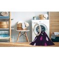 thumbnail image 2 of Ahgly Company Tapis Rond Lavable en Machine Intérieur Transitionnel Rebecca Violet, 8 Pieds Rond, 2 of 7
