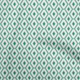 thumbnail image 1 of oneOone Cotton Poplin Green Fabric Tribal Craft Projects Decor Fabric Printed By The Yard 56 Inch Wide, 1 of 4