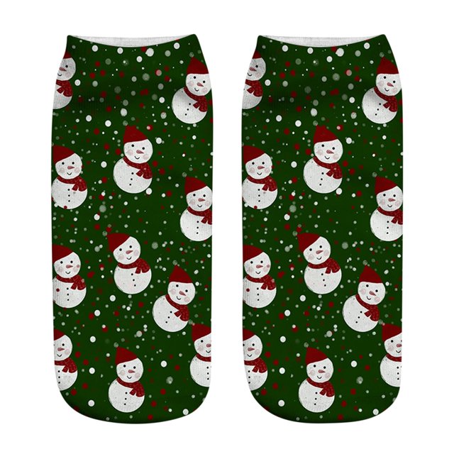 Harpily Women Fashion Three-dimensional Printed Socks Christmas Socks