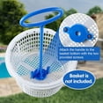 thumbnail image 4 of Ohmyroo 2-Piece Pool Skimmer Basket Hooks 11.8 Inch Stainless Steel Handles With Wall Mount Kit For Professional Pool Maintenance, 4 of 6
