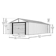 thumbnail image 3 of Arrow Murryhill 12 x 24 Garage, Steel Storage Building, 3 of 8