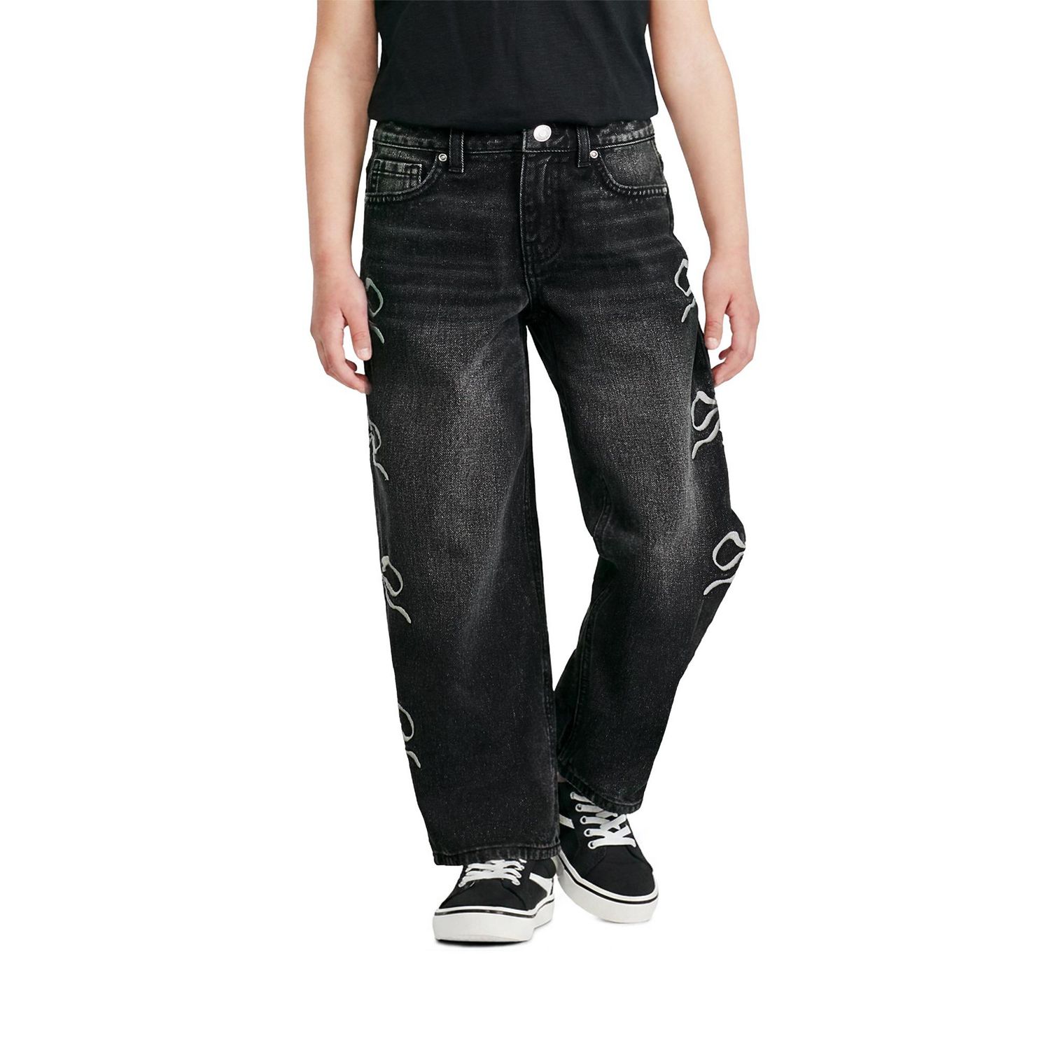 George Girls' Side Bow Embroidered Jean