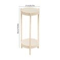 thumbnail image 2 of Uuiauoio Sturdy Plastic End Table with Tier Storage Rounded Corners for Living Room Bedroom Modern Side Table Small Coffee Table Durable Lightweight, 2 of 5