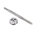thumbnail image 1 of Unique Bargains M4 x 0.7mm Metric Tap and Die Set Machine Thread Tap with Round Die, 1 of 6
