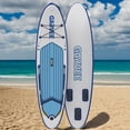 thumbnail image 4 of Garvee Inflatable Stand-up Paddle Board, 11' x 34'' x 6'', Manual Pump, with Camera Mount, White & Blue, 4 of 6
