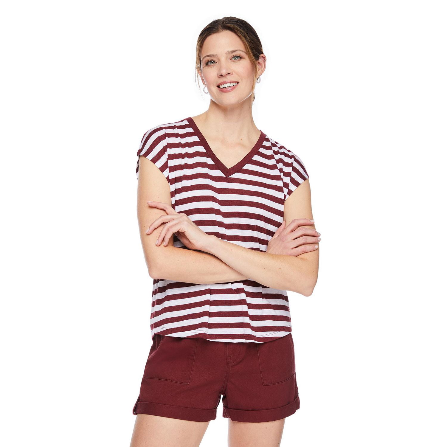 George Women's V-Neckline Dolman Tee
