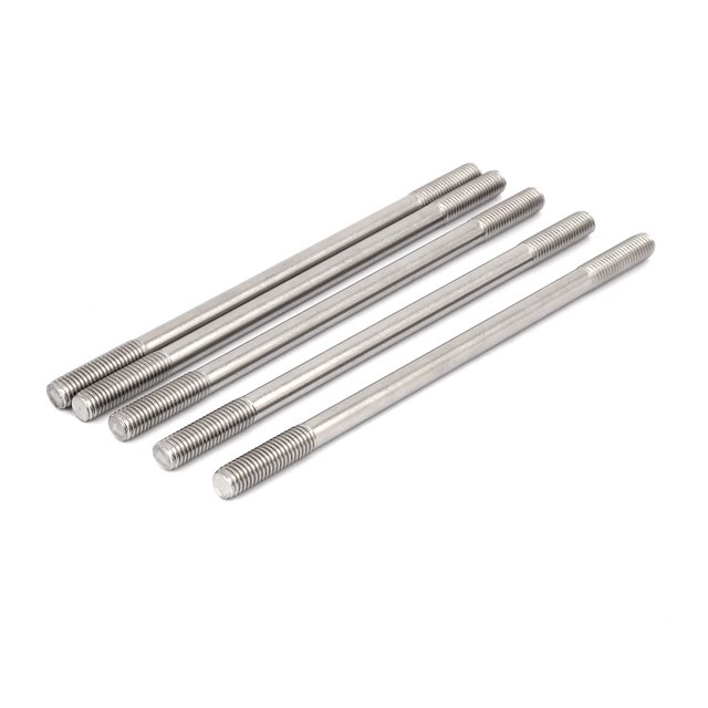 Unique Bargains 304 Acier Inoxydable Double Extrémité Filetage Tige de Poussée Étanche Goujon M10x200mm 5pcs