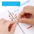 thumbnail image 4 of 8Pieces 3 Ring Metal Loose Leaf Binders Reusable Book Rings Snap Split Hinged for DIY Travel Diary, Photo Album, Binding Spines Combs [Black], 4 of 9