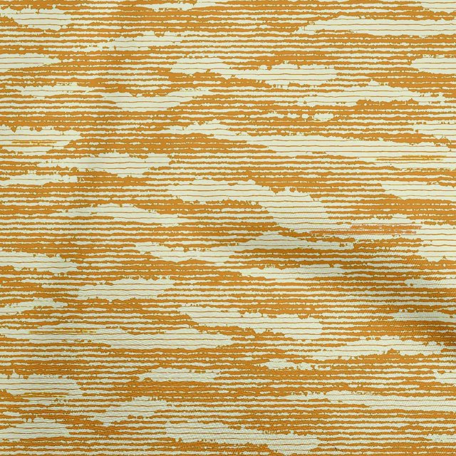 oneOone Rayon Yellow Fabric Abstracts Sewing Craft Projects Fabric Prints By Yard 56 Inch Wide-H8