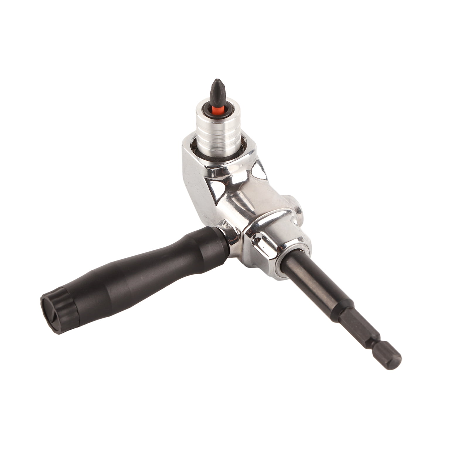 Degree Handle Chuck,Cordless Drill Attachment Adapter Cordless Drill Attachment Adapter Self Right Angle Screwdriver Holder Time-Tested Durability