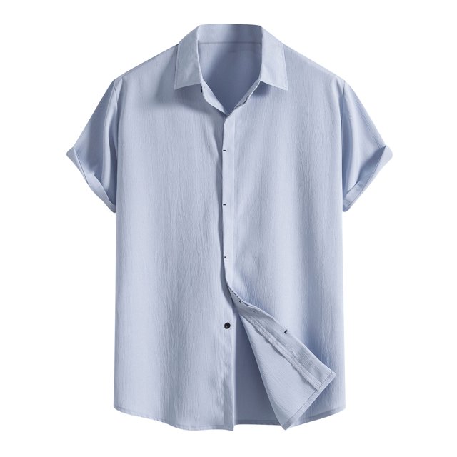 Birdeem Chemise Décontractée pour Hommes à Manches Courtes et Col Rabattu, Fermeture à Boutons, Blouse Hawaïenne