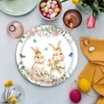 thumbnail image 4 of FcBaudy Easter Theme Party Tableware Set Spring Flower Bunny Disposable Party Supplies Disposable tableware, 4 of 4