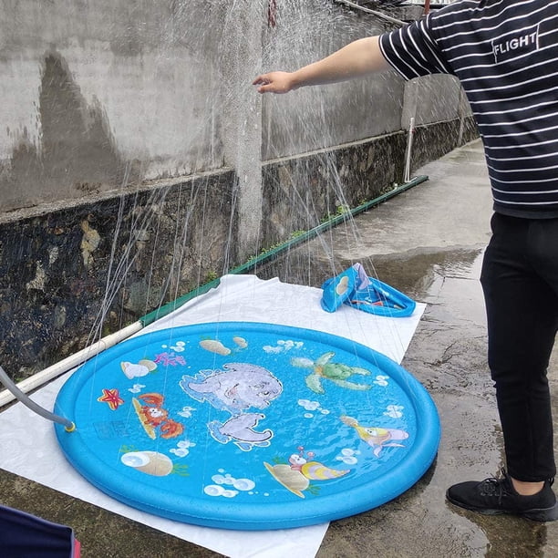 Tapis de jeu d'eau pour - Jouet aquatique d'été - Piscine d'arrosage d' extérieur - Pour d'âge préscolaire - Arrière, jardin, pelouse, cour, terrasse, parc, crèche, camping et