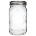 thumbnail image 4 of Bernardin Decorative Mason Jars, Wide Mouth, 1 L, 12 Count, 4 of 5