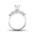thumbnail image 2 of 2 3/4 ct Diamond Engagement Ring Matching Five Stone Wedding Band White Gold 14k, 2 of 2