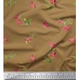 thumbnail image 1 of Soimoi Poly Georgette Fabric Leaves & Floral Artistic Decor Fabric Printed Yard 52 Inch Wide, 1 of 5